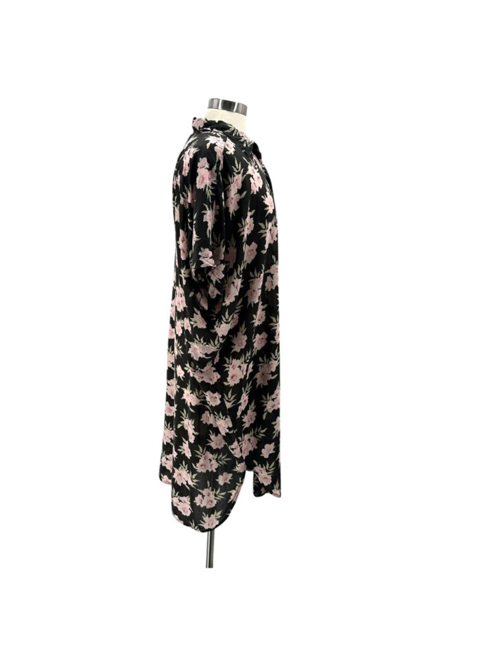 Acacia Swimwear Womens Large Dress Koki Dress In Black Vintage Aloha Tencel - Picture 3 of 5